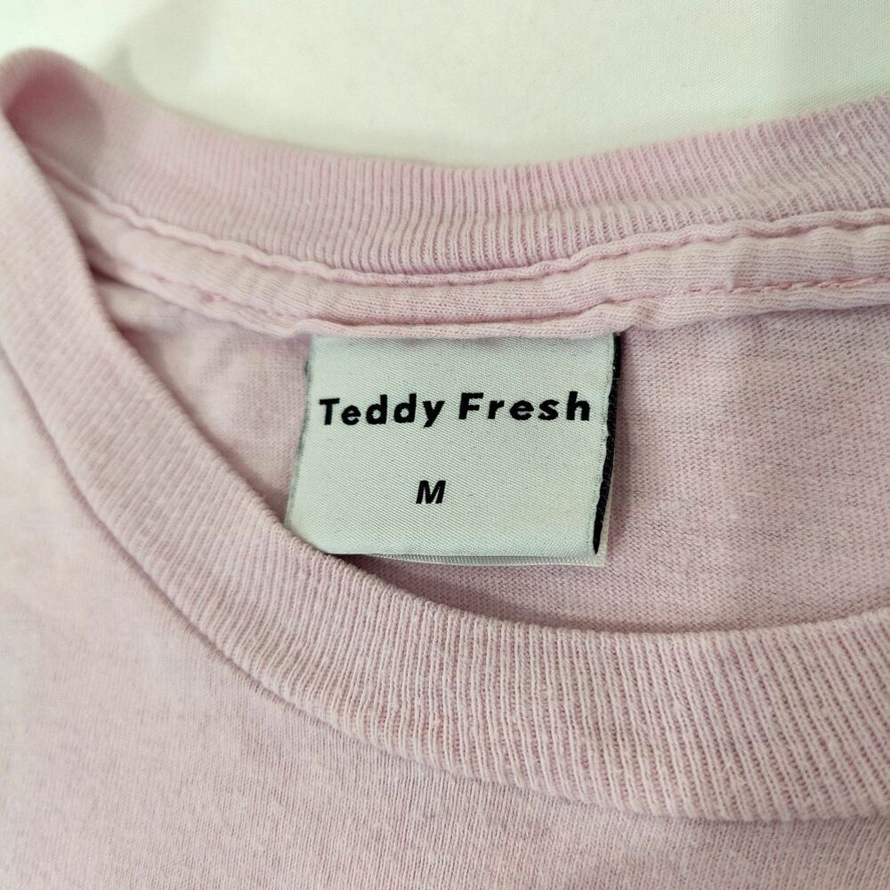 ♡ Teddy Fresh ♡ Au Revoir Pink T-Shirt Top *fair condition* - Picture 6 of 8
